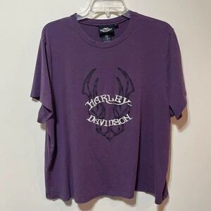 Harley Davidson Woman’s Top 2W Black, Purple and White